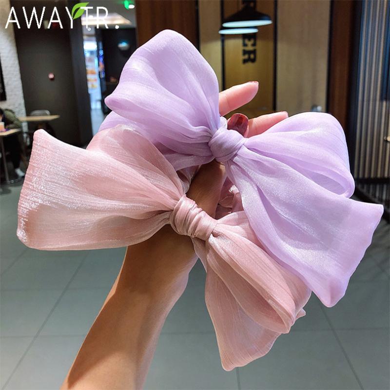 New Women Girls Cute Big Bow Chiffon Elastic Hair Bands Sweet Headband Hair Ornament Ponytail Holder Fashion Accessories
New Women Girls Cute Big Bow Chiffon Elastic Hair Bands Sweet Headband Hair Ornament Ponytail Holder Fashion Accessories