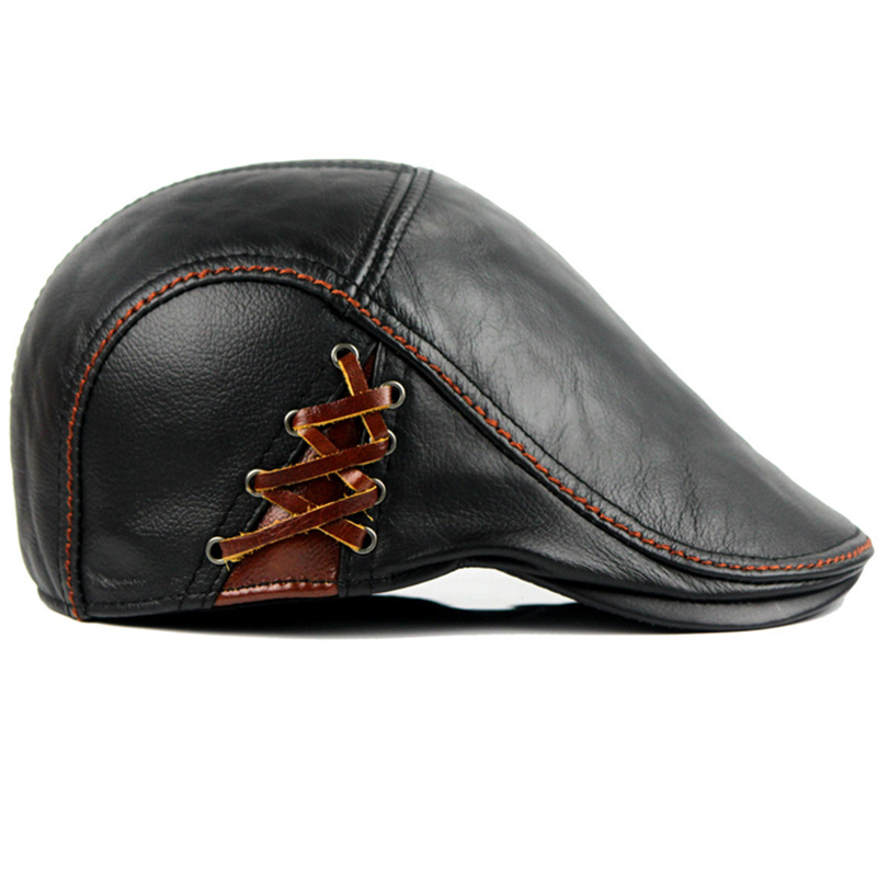 Berets Men's Leather Baseball Cap Beret Sboy Belt Hat Hunting Gatsby For Thicker Warm Cowhide Duck Tongue Caps Hats Golf, Black
Berets Men's Leather Baseball Cap Beret Sboy Belt Hat Hunting Gatsby For Thicker Warm Cowhide Duck Tongue Caps Hats Golf, Black