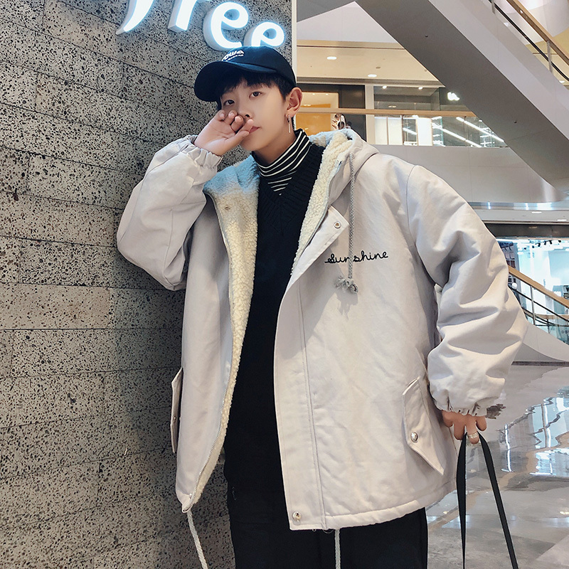 Winter New Lamb Hair Jacket Men Fashion Thick Warm Solid Color Casual Hooded Jacket Man Streetwear Cotton Coat Male Clothes, Black
Winter New Lamb Hair Jacket Men Fashion Thick Warm Solid Color Casual Hooded Jacket Man Streetwear Cotton Coat Male Clothes, Black