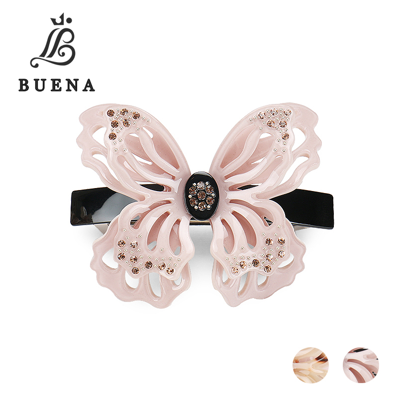 Buena Cellulose acetate Butterfly Cut-out Hair Jewelry Rhinestone Crystal Hair Barrettes Clip for Girls and Women SA055
Buena Cellulose acetate Butterfly Cut-out Hair Jewelry Rhinestone Crystal Hair Barrettes Clip for Girls and Women SA055