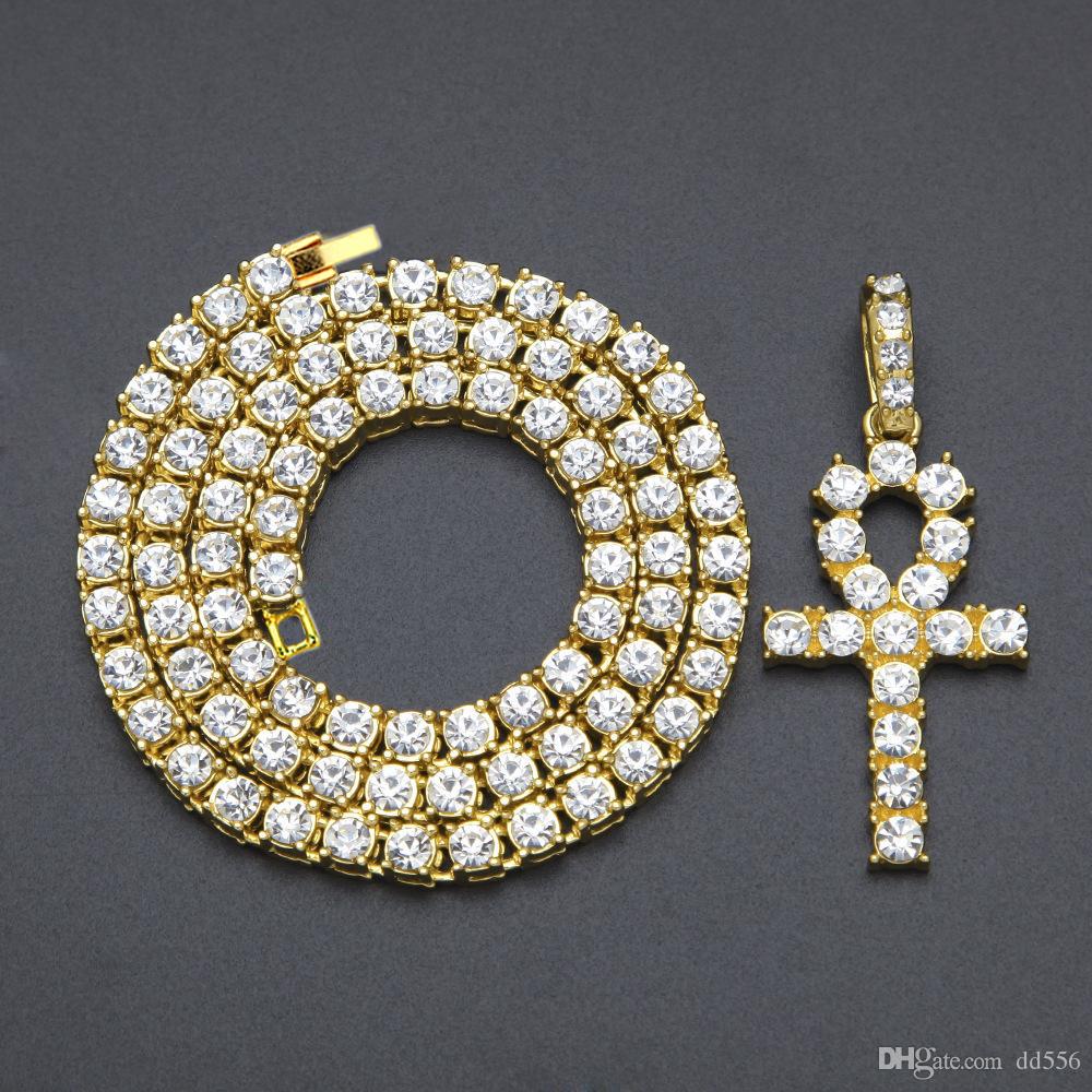 Mens Bling Iced Out Egyptian Ankh Key Pendant Necklace Gold Plated Hip Hop Rhinestones Crystal Cuban Link Chain Men Jewelry Necklaces&Pendan
Mens Bling Iced Out Egyptian Ankh Key Pendant Necklace Gold Plated Hip Hop Rhinestones Crystal Cuban Link Chain Men Jewelry Necklaces&Pendan