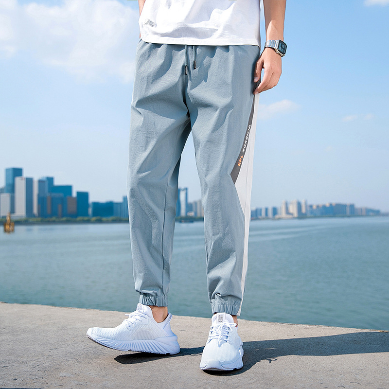 2020 Fashion Loose Slim Fit Elasticated pants for youth sport quick dry pants trend for summer nine-minute slacks men, Black
2020 Fashion Loose Slim Fit Elasticated pants for youth sport quick dry pants trend for summer nine-minute slacks men, Black