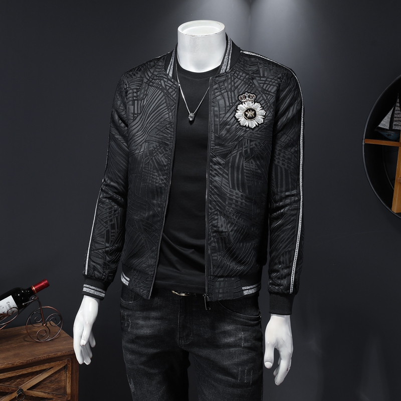 2020 new jacket men's spring and autumn men's jacket trend embroidery casual slim large size all-match baseball uniform, Black
2020 new jacket men's spring and autumn men's jacket trend embroidery casual slim large size all-match baseball uniform, Black