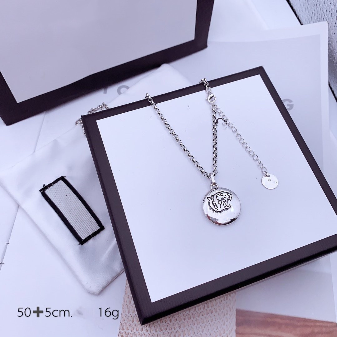3 Styles 55cm Charm Necklaces for Unisex G Top Quality 925 Sterling Silver Love Animal Necklace Long Chain Necklaces Fashion Supply