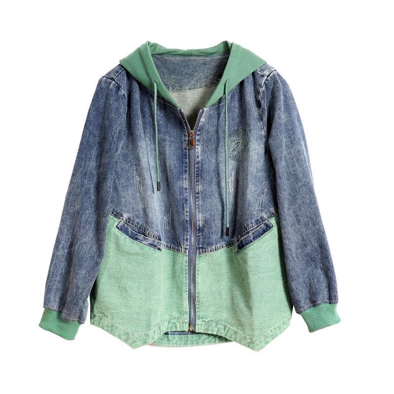 2020 Female jeans Hooded Spring And Autumn New Coat Women' Denim Jacket Fashion Loose Wild Shirt Women' Clothing Plus Size, Gray
2020 Female jeans Hooded Spring And Autumn New Coat Women' Denim Jacket Fashion Loose Wild Shirt Women' Clothing Plus Size, Gray