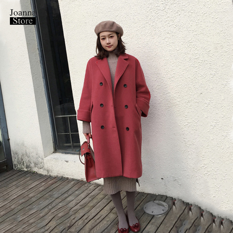 Elegant office winter coat women single breasted wool coats khaki red korean coat plus size vintage fall outwear office clothes
Elegant office winter coat women single breasted wool coats khaki red korean coat plus size vintage fall outwear office clothes