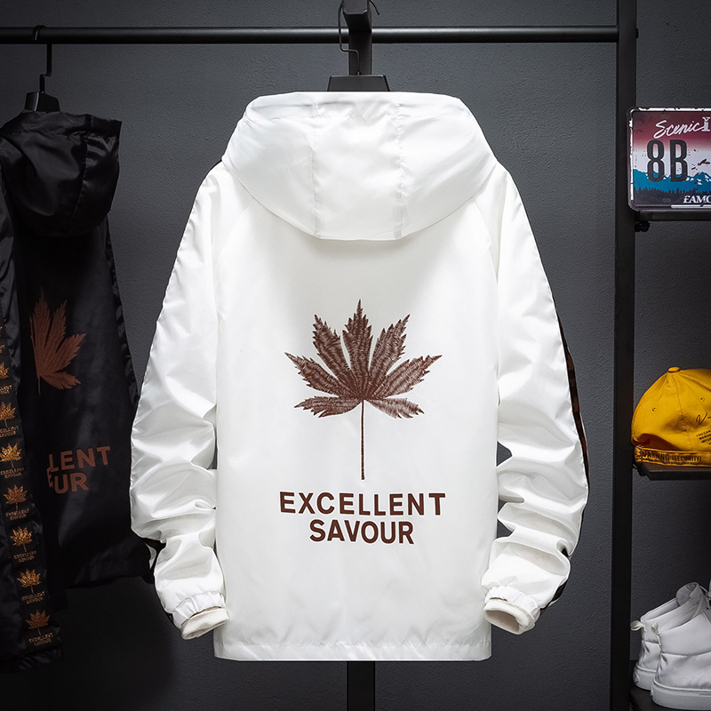 Januarysnow Jacket Spring & Autumn Male Windbreaker Men's Embroidered Maple Leaf Clothing Coats Jackets Men Hooded Thin Waterproof Outwear, White
Januarysnow Jacket Spring & Autumn Male Windbreaker Men's Embroidered Maple Leaf Clothing Coats Jackets Men Hooded Thin Waterproof Outwear, White