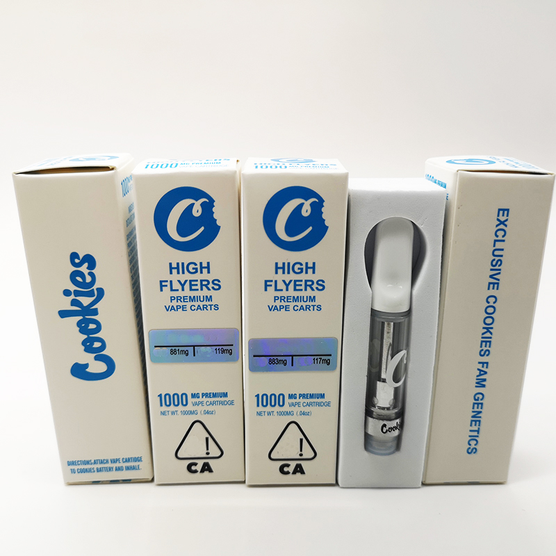 Cookies Ceramic Cartridges High Flyers Packaging Boxes 0.8ml 1ml Empty Vape Pen Ceramic Coil Glass Tanks 510 Vaporizers Thick Oil Atomizer
Cookies Ceramic Cartridges High Flyers Packaging Boxes 0.8ml 1ml Empty Vape Pen Ceramic Coil Glass Tanks 510 Vaporizers Thick Oil Atomizer