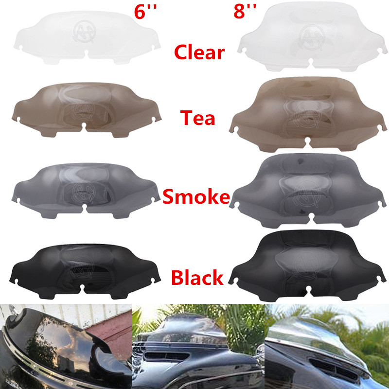 Motorcycle 6''/8" Black/Smoke /Clear Windshield Fairing Windscreen For Electra Street Glide FLHX Touring 1996-2013
Motorcycle 6''/8" Black/Smoke /Clear Windshield Fairing Windscreen For Electra Street Glide FLHX Touring 1996-2013