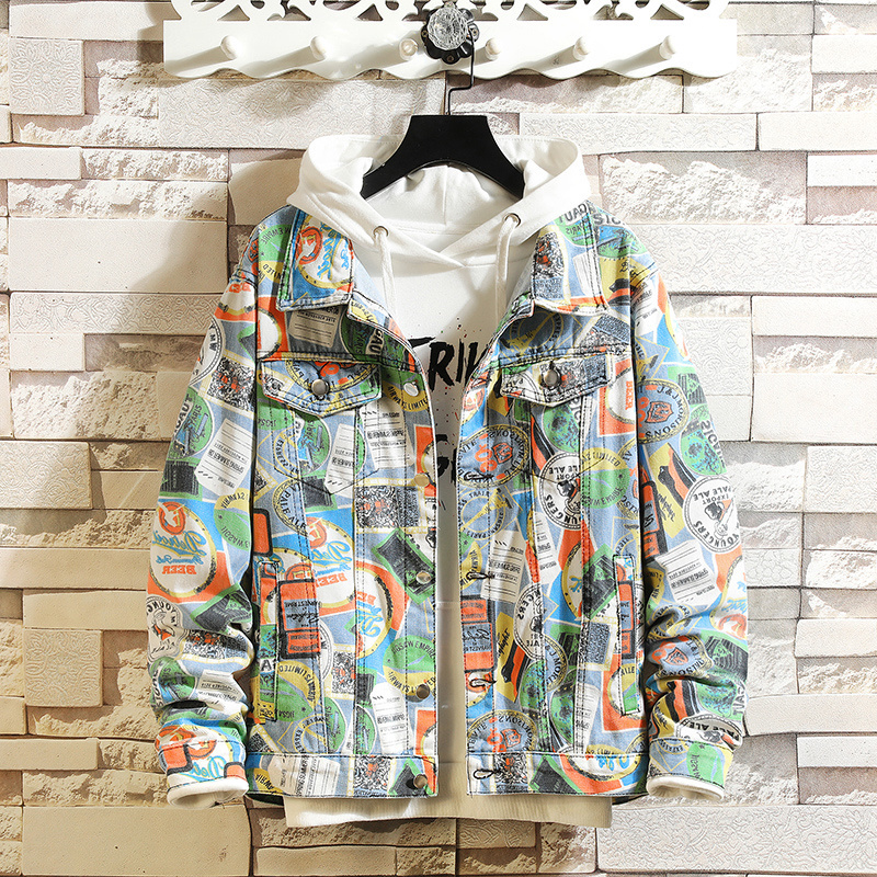 2020 Spring Autumn Men's Fashion Denim Jacket Casual Bomber Punk Rock Streetwear Clothes kg-163, S08
2020 Spring Autumn Men's Fashion Denim Jacket Casual Bomber Punk Rock Streetwear Clothes kg-163, S08