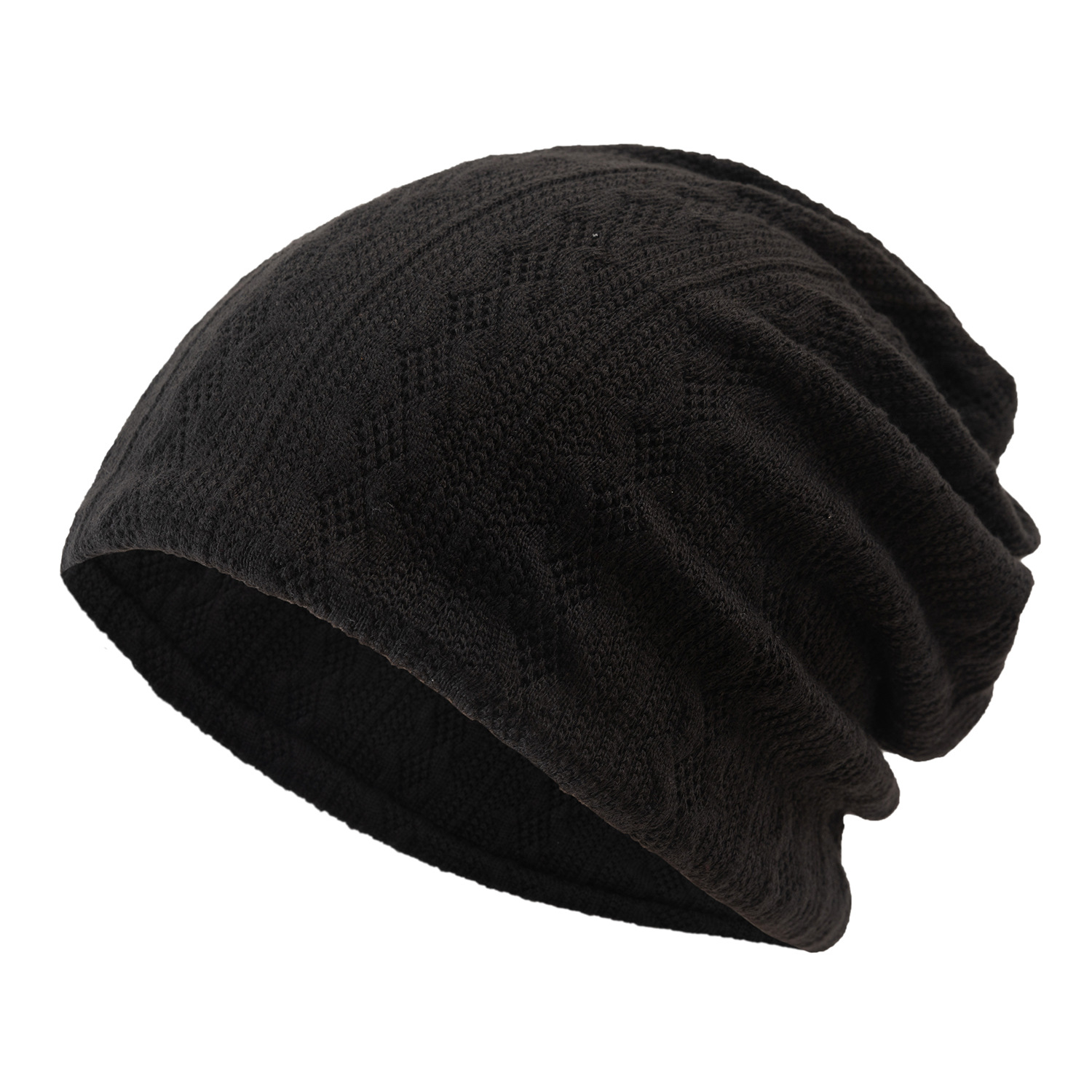 Mixed Color Baggy Beanies For Men Winter Hat Women's Outdoor Bonnet Skiing Hat Female Soft Acrylic Slouchy Knitted Hat For Boys