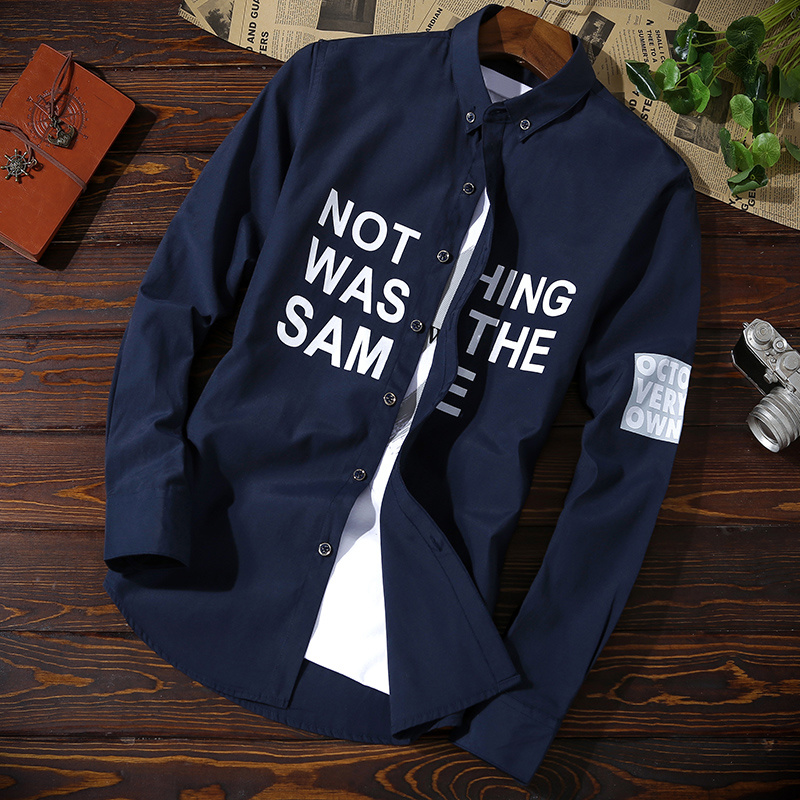 Long-sleeved shirt, spring and autumn leisure net, red-inch self-cultivation trend, handsome men's shirt, Sky blue
Long-sleeved shirt, spring and autumn leisure net, red-inch self-cultivation trend, handsome men's shirt, Sky blue