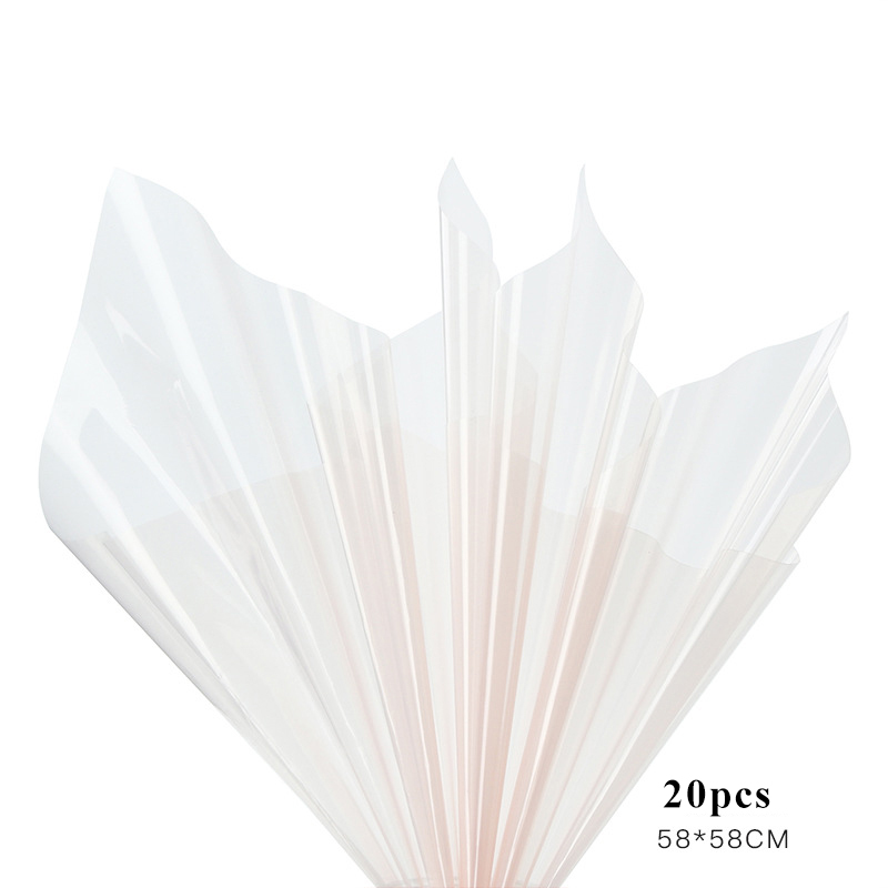 20Pcs 58*58cm Plastic Paper Wrapping Paper Gift Flower Packing Decor Tissue Flower Packaging Bouquet DIY Decoration
20Pcs 58*58cm Plastic Paper Wrapping Paper Gift Flower Packing Decor Tissue Flower Packaging Bouquet DIY Decoration