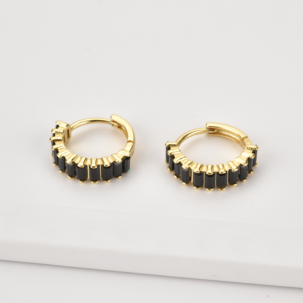 Andywen 100% 925 Sterling Silver Rainbow Color Hoops Circle Round Earring Piercing CZ Zircon Pave Pendiente Ohrringe Jewelry 200923