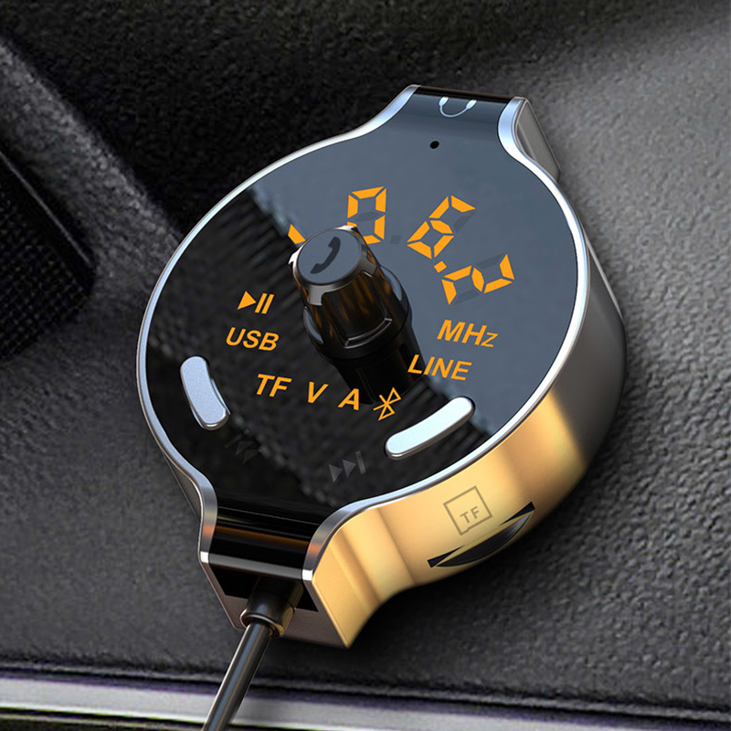 Car Wireless Bluetooth FM Transmitter Car Kit Hands-free Calling MP3 Player Battery Voltage Display Support Dual USB Charge AUX
Car Wireless Bluetooth FM Transmitter Car Kit Hands-free Calling MP3 Player Battery Voltage Display Support Dual USB Charge AUX
