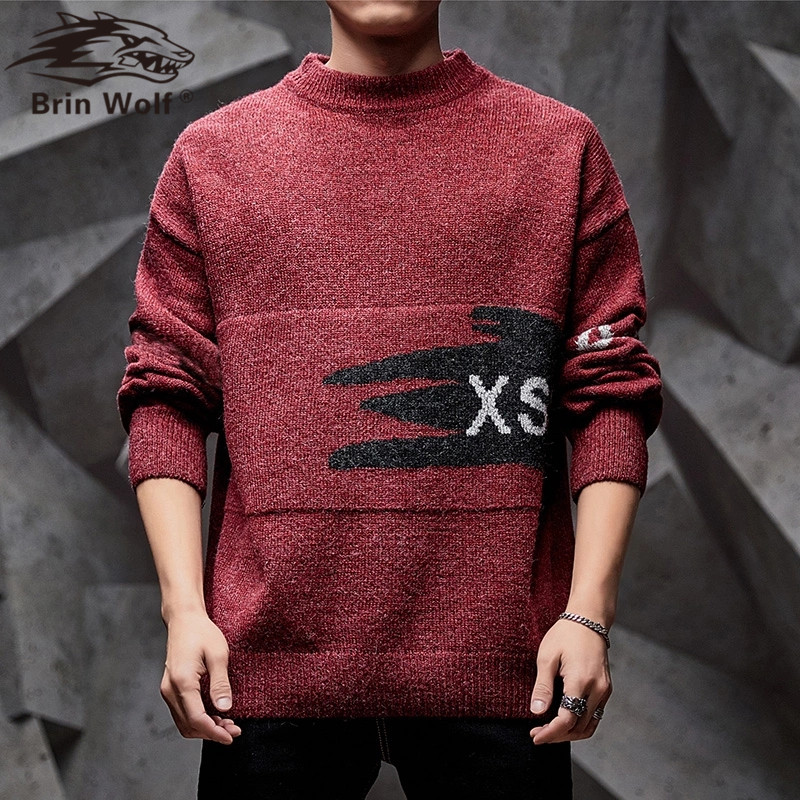Brin Wolf 2020 Men Sweaters Casual O-Neck Losse Knit Quality Men Sweater Geometric Pullovers Male Top Hombre Camisa Masculina, Black
Brin Wolf 2020 Men Sweaters Casual O-Neck Losse Knit Quality Men Sweater Geometric Pullovers Male Top Hombre Camisa Masculina, Black