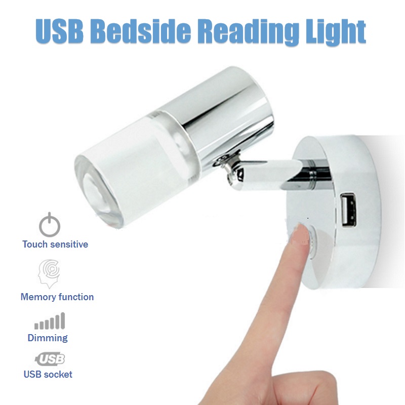 USB Port LED Reading Lights 12Volt/24V DC Beside Wall Lamp for 5 Wheel Camper Trailer Interior Lighting RVs,Marine,Boat,Caravan, As pic
USB Port LED Reading Lights 12Volt/24V DC Beside Wall Lamp for 5 Wheel Camper Trailer Interior Lighting RVs,Marine,Boat,Caravan, As pic