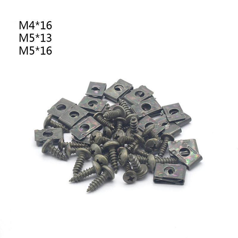 M4/M5 Motorcycle Anti-Rust U-Type Metal Clips Self-Tapping Screws Retainer Kit NEW
M4/M5 Motorcycle Anti-Rust U-Type Metal Clips Self-Tapping Screws Retainer Kit NEW
