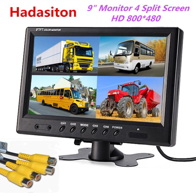 9 inch 4 Split Screen Car Monitor Headrest monitor 4 video input Use for Truck Bus Car and CCTV Security System
9 inch 4 Split Screen Car Monitor Headrest monitor 4 video input Use for Truck Bus Car and CCTV Security System