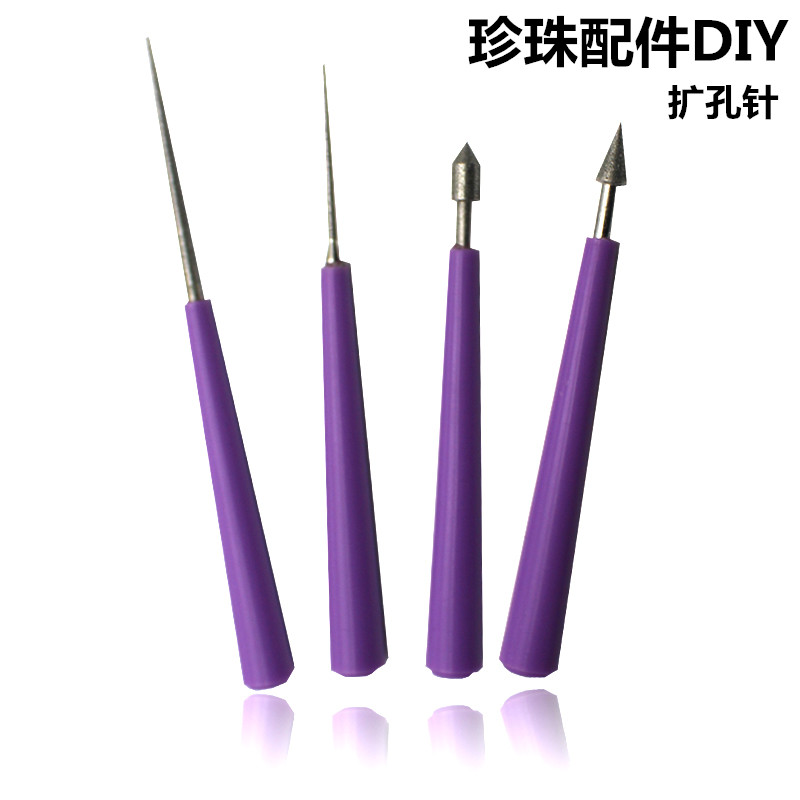 4pcs Set Ornaments Pearl Accessory Tools Pearl Hole Reamer Ring Rolling Diamond Bit Manual Reaming Reamer Pin Multi-use File
4pcs Set Ornaments Pearl Accessory Tools Pearl Hole Reamer Ring Rolling Diamond Bit Manual Reaming Reamer Pin Multi-use File