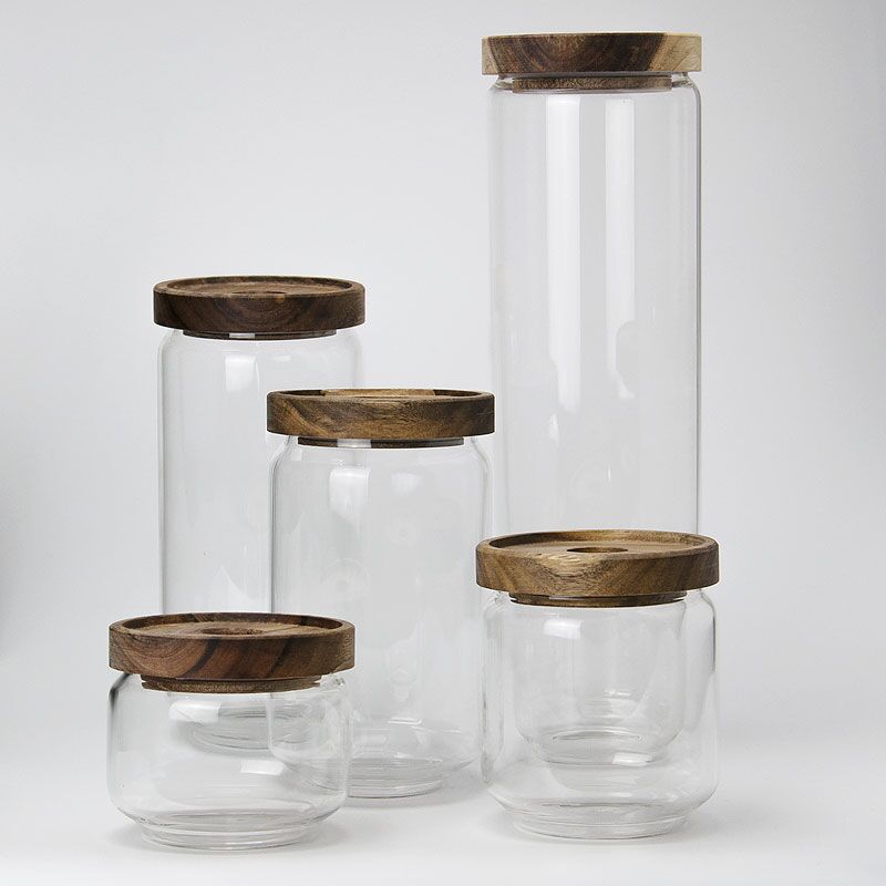 Storage tank Transparent lid glass sealed jar acacia wood lid glass storage tank vacuum candy container
Storage tank Transparent lid glass sealed jar acacia wood lid glass storage tank vacuum candy container