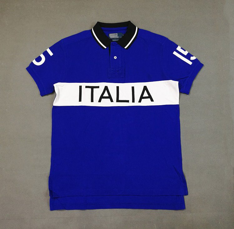 us Men' Polos True to size ITALY High quality 100% Cotton ITALIA men short sleeve t shirt with embroidery technology cotton fashion casual t-shirt, Blue
us Men' Polos True to size ITALY High quality 100% Cotton ITALIA men short sleeve t shirt with embroidery technology cotton fashion casual t-shirt, Blue