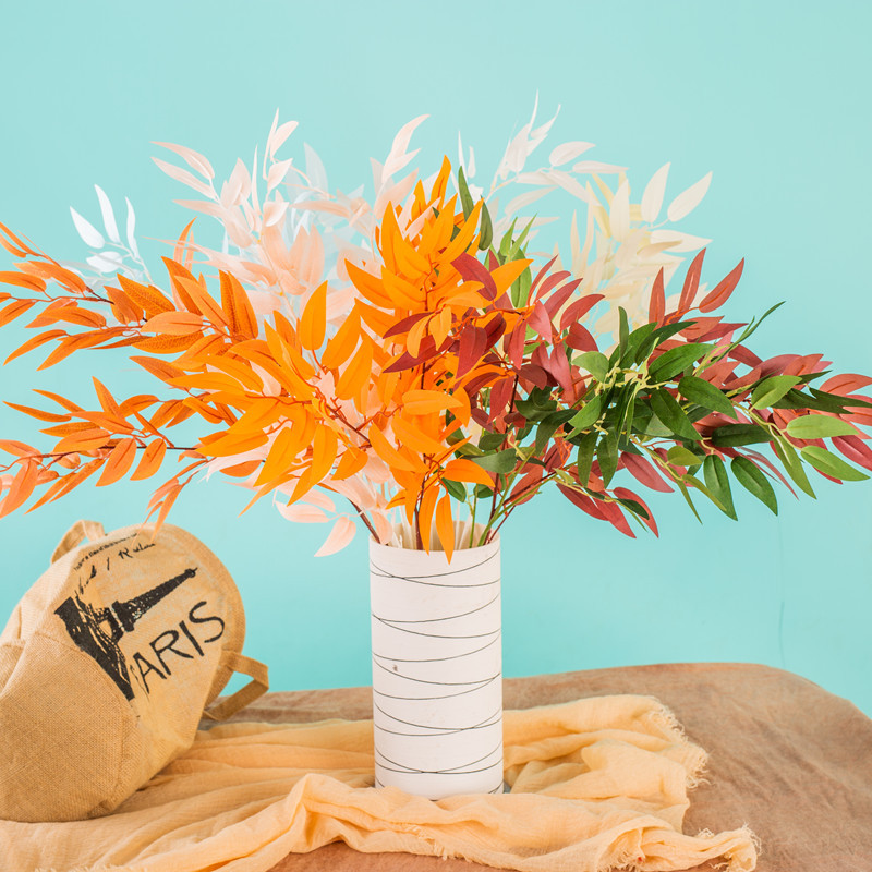 Artificial Silk Willow Leaves Long Branch Fake Plant DIY Faux Bouquet Artificial Foliage for Wedding Home Party Decoration xx153, Green
Artificial Silk Willow Leaves Long Branch Fake Plant DIY Faux Bouquet Artificial Foliage for Wedding Home Party Decoration xx153, Green