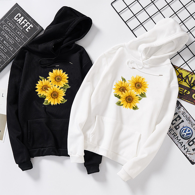 Hoodies Sweatshirt Women Harajuku Streetwear Sunflower Print Hoodie Winter Women Fashion Clothes Kawaii Korean Moletom Pullovers, White
Hoodies Sweatshirt Women Harajuku Streetwear Sunflower Print Hoodie Winter Women Fashion Clothes Kawaii Korean Moletom Pullovers, White
