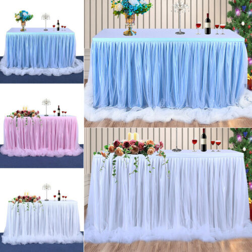 Table Skirt Handmade Tulle Tablecloth for Party Wedding Home Decoration Birthday Party / Baby Shower Chiffon Gauze Bridal Veil
Table Skirt Handmade Tulle Tablecloth for Party Wedding Home Decoration Birthday Party / Baby Shower Chiffon Gauze Bridal Veil