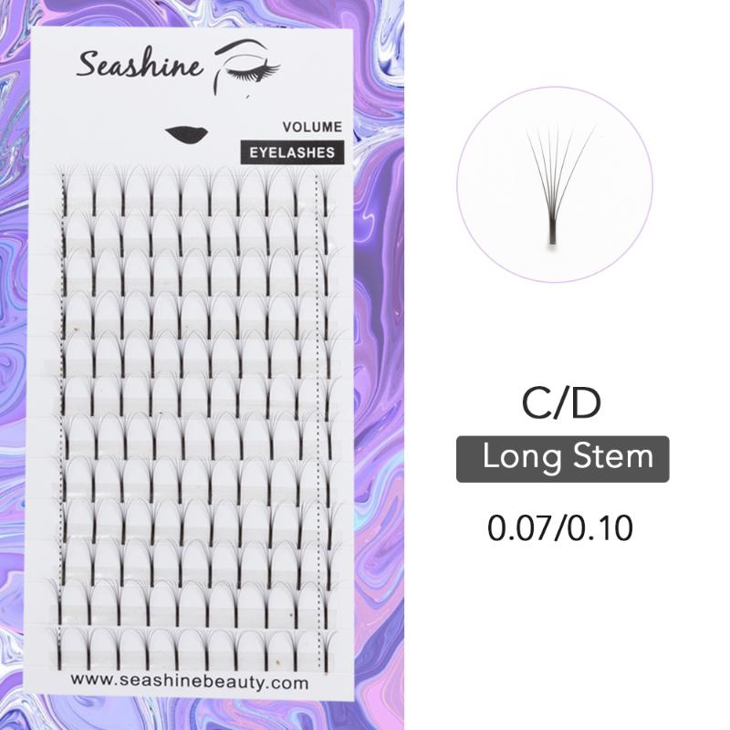 Seashine Individual Lashes Russia Volume Lashes Extension Makeup False Extension Supplies Long Stem Premade Fans 2D-6D
Seashine Individual Lashes Russia Volume Lashes Extension Makeup False Extension Supplies Long Stem Premade Fans 2D-6D