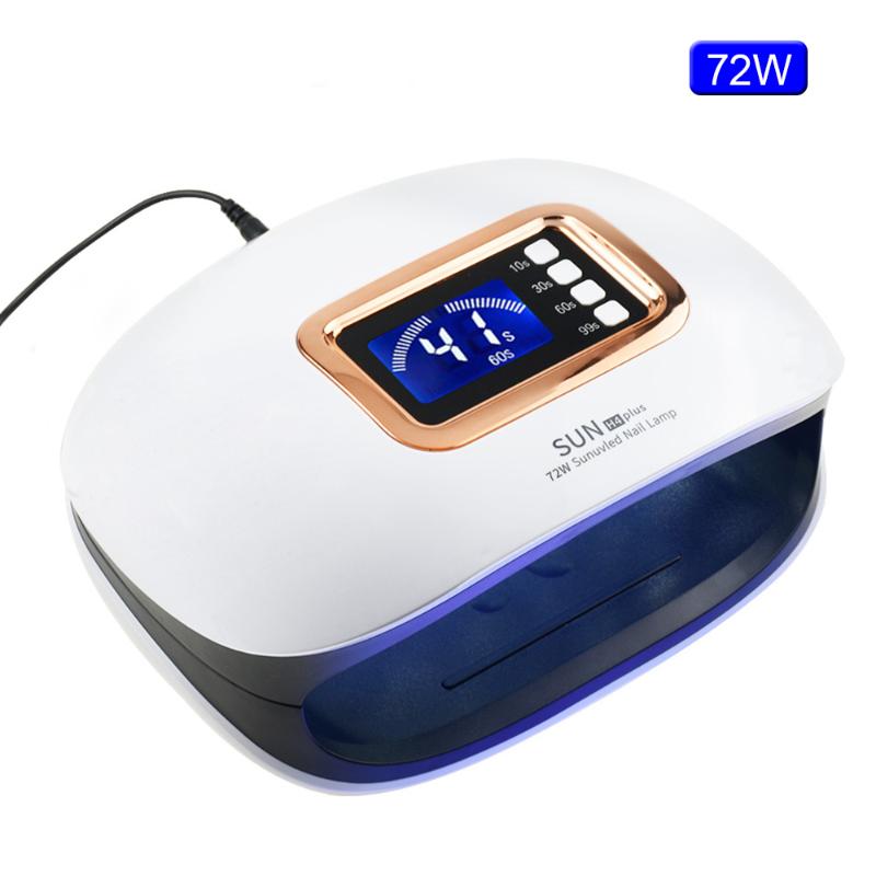 72/54W UV Lamp LED Nail Lamp Two Hand Nail Dryer Manicure Curing Gel Polish Auto Sensor Clear time display With 36 LED, 54w-sunx5
72/54W UV Lamp LED Nail Lamp Two Hand Nail Dryer Manicure Curing Gel Polish Auto Sensor Clear time display With 36 LED, 54w-sunx5