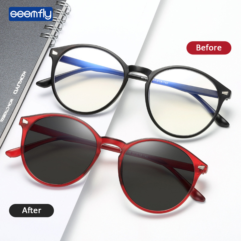 Seemfly Anti-blue Light Plain Glasses Anti-ultraviolet Fashion Large Frame Spectacles Color-changing Lens Optical Glasses Unisex
Seemfly Anti-blue Light Plain Glasses Anti-ultraviolet Fashion Large Frame Spectacles Color-changing Lens Optical Glasses Unisex