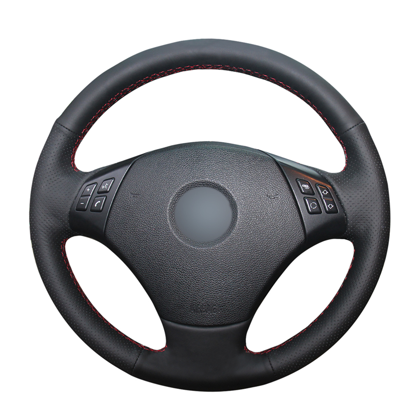 Hand-stitched Black PU Artificial Leather Car Steering Wheel Cover for BMW E90 320 318i 320i 325i 330i 320d X1 328xi 2007
Hand-stitched Black PU Artificial Leather Car Steering Wheel Cover for BMW E90 320 318i 320i 325i 330i 320d X1 328xi 2007