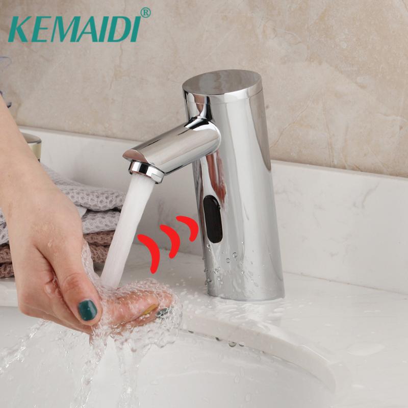 KEMAIDI Automatic Sensor Faucet Chrome Polished Bathroom Basin Sink Faucet Hot & Cold Water Mixer Tap Touch Sense
KEMAIDI Automatic Sensor Faucet Chrome Polished Bathroom Basin Sink Faucet Hot & Cold Water Mixer Tap Touch Sense