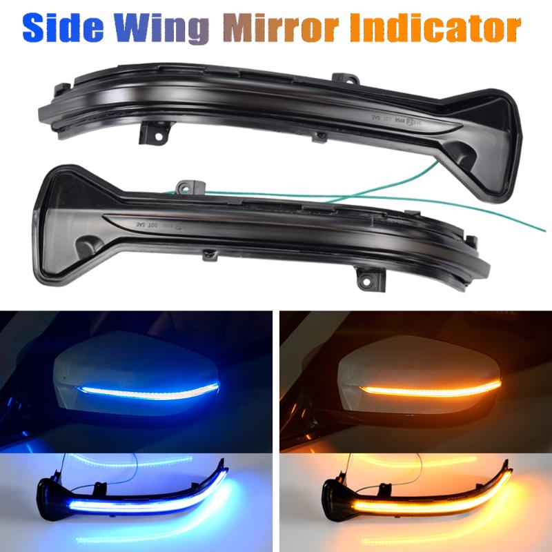 

2PCS Side Rear-View Mirror Indicator Light LED Dynamic Turn Signal Blinker For 5 6 7 8 3 Series G38 G14 G15 G16 G11 G12 M5, As pic