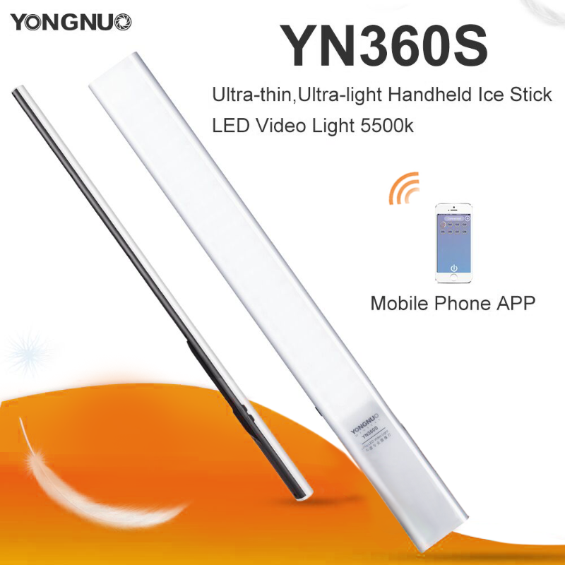 YONGNUO YN360S Ultra-thin Handheld LED Video Light 3200k to 5500k Phone App Control LED Lighting Stick For wedding photography
YONGNUO YN360S Ultra-thin Handheld LED Video Light 3200k to 5500k Phone App Control LED Lighting Stick For wedding photography