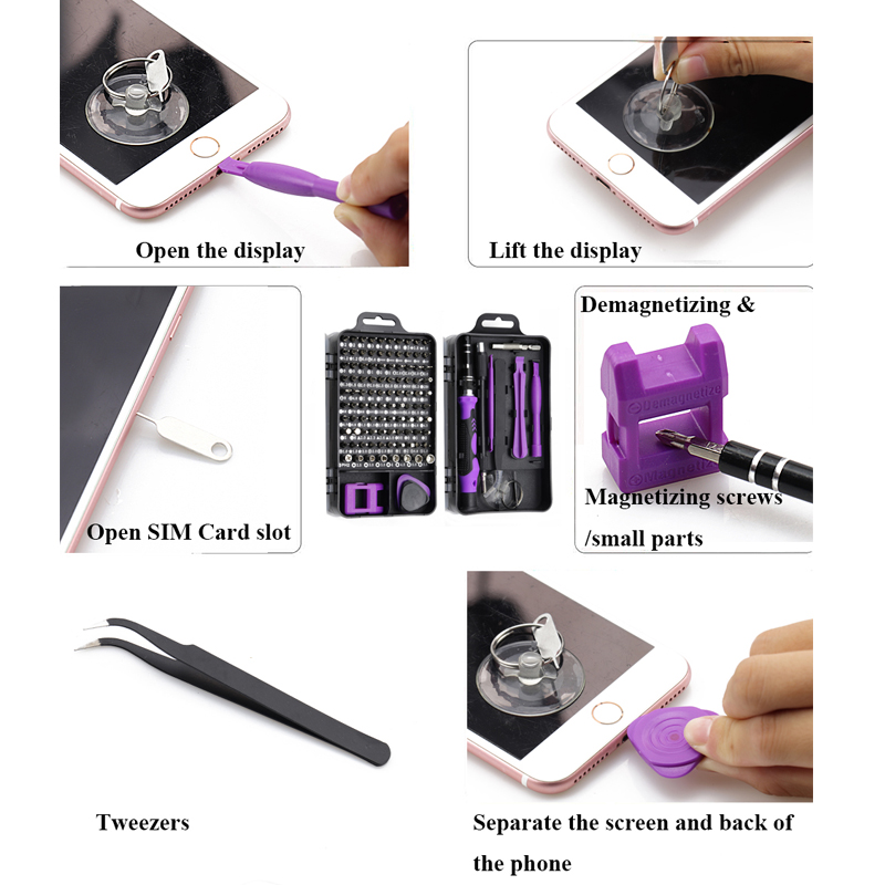 2025 new 115/25 in 1 Screwdriver Set Mini Precision Multi Computer PC Mobile Phone Device Repair INSULATED Hand Home Tools