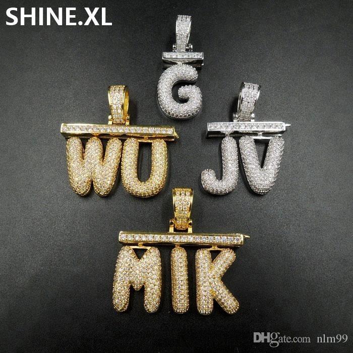 Nlm99 2019 A-Z Hip Hop Bubble Letter Pendant Necklace Micro Cubic Zirconia Gold Silver Color Copper Custom Name Necklace Free Shipping
Nlm99 2019 A-Z Hip Hop Bubble Letter Pendant Necklace Micro Cubic Zirconia Gold Silver Color Copper Custom Name Necklace Free Shipping