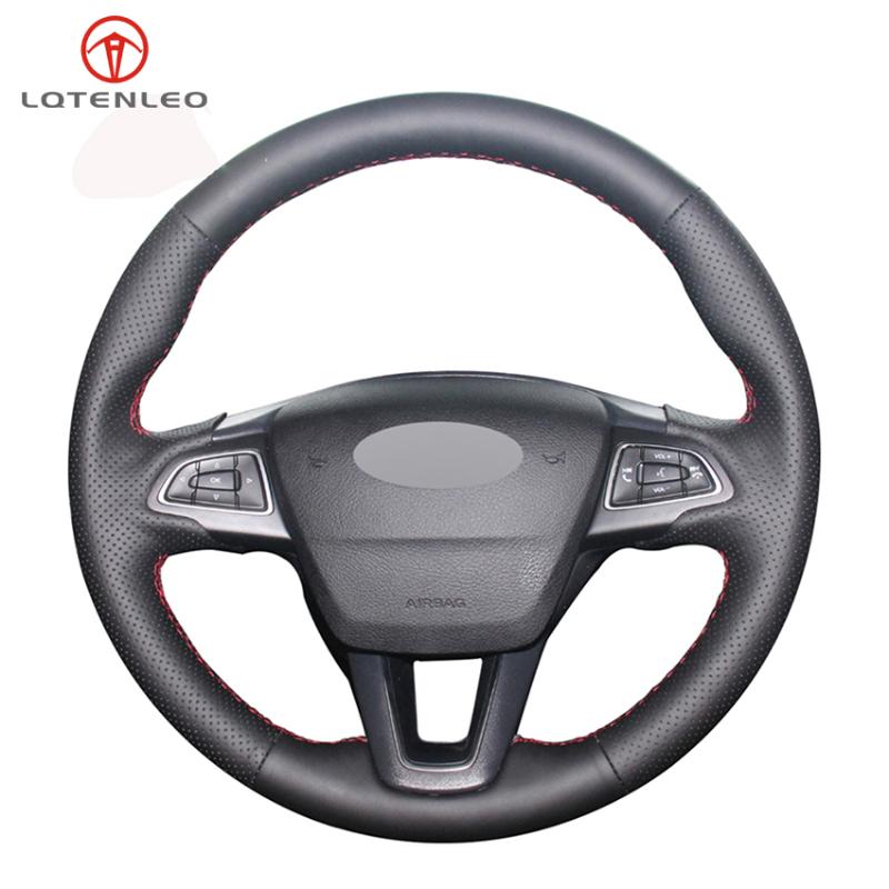 LQTENLEO Black Genuine Leather DIY Car Steering Wheel Cover For Focus 3 2014-2020 Kuga Escape C-MAX Ecosport 2020-2020
LQTENLEO Black Genuine Leather DIY Car Steering Wheel Cover For Focus 3 2014-2020 Kuga Escape C-MAX Ecosport 2020-2020