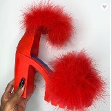 2020 New Independent Station Popular Womens Shoes New Furry Shoes Buckle with Thick Heel High Heels Waterproof Platform Foreign Trade Large, Red 
2020 New Independent Station Popular Womens Shoes New Furry Shoes Buckle with Thick Heel High Heels Waterproof Platform Foreign Trade Large, Red