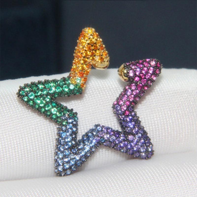 2020 New Fashion Rain bow five-pointed star ring luxury fashion iconic jewelry ladies trendy accessories
2020 New Fashion Rain bow five-pointed star ring luxury fashion iconic jewelry ladies trendy accessories