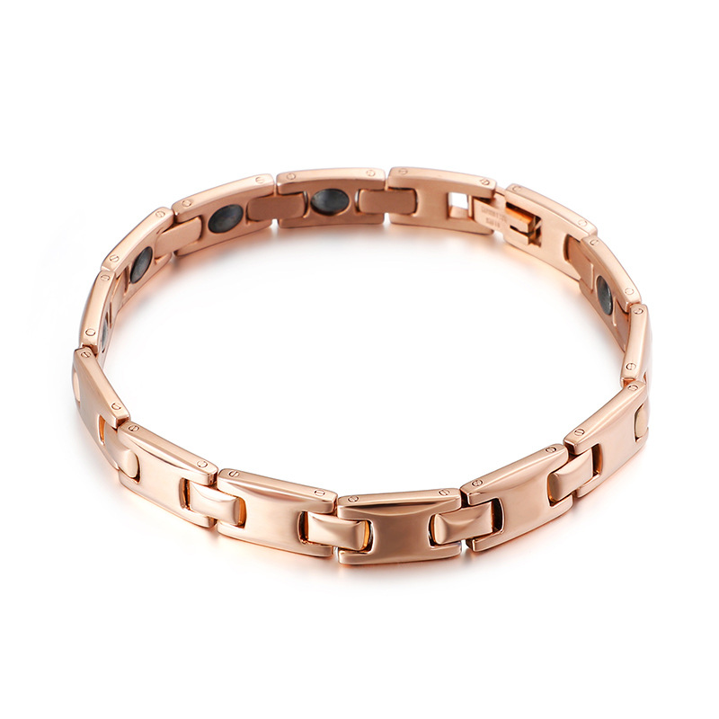 Korean version of the simple titanium steel bracelet, high-quality titanium steel female magnet bracelet
Korean version of the simple titanium steel bracelet, high-quality titanium steel female magnet bracelet