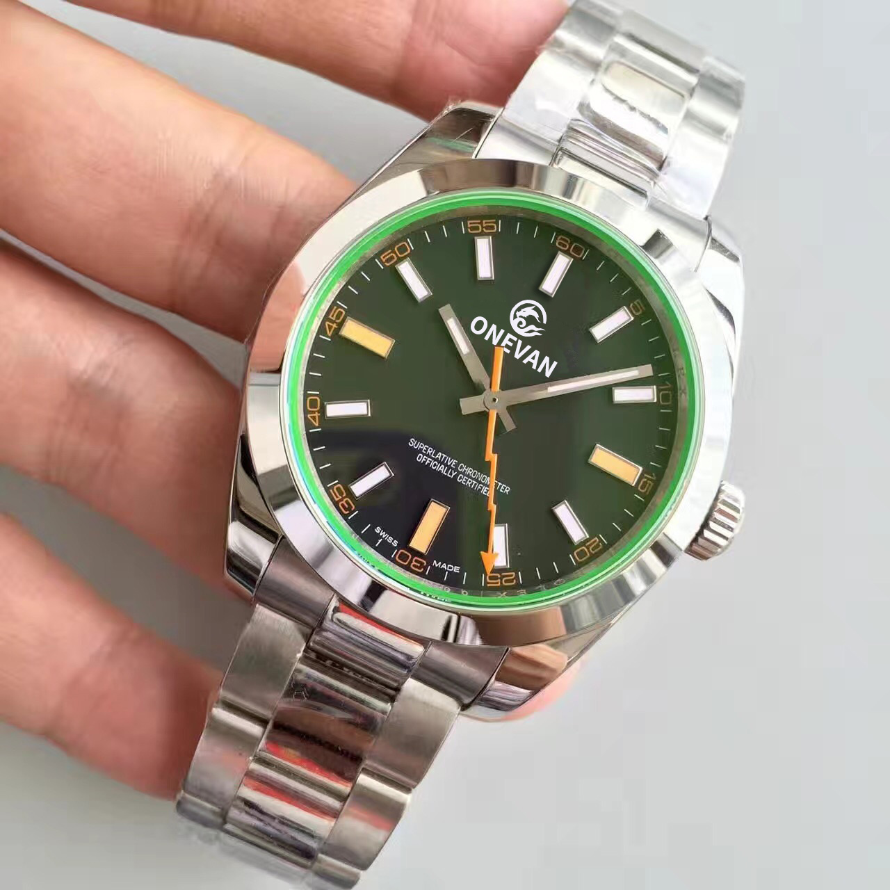 Factory Sales Black Dial Watches Automatic Movement 40MM Mens Watch Watches 316L Stainless Steel Bracelet Men Wristwatches