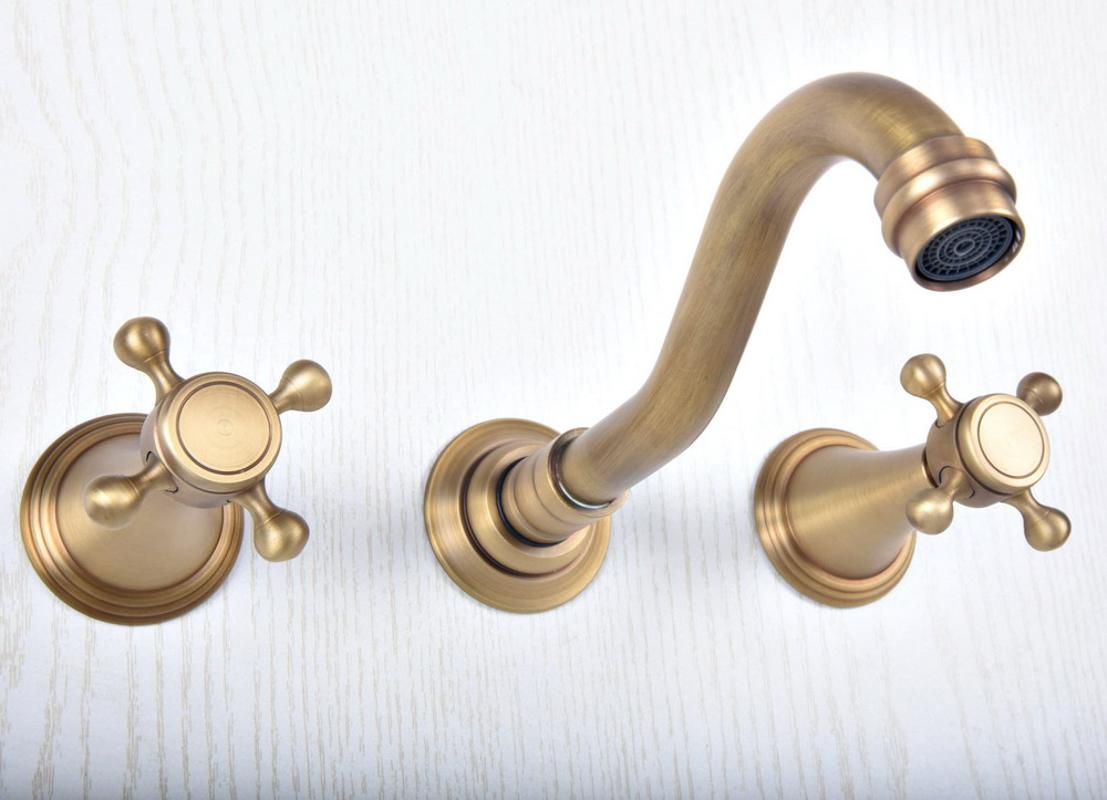 Antique Brass 3 Holes Widespread Bathroom Basin Sink Faucet Wall Mount Dual Handle Mixer Tap Lsf513
Antique Brass 3 Holes Widespread Bathroom Basin Sink Faucet Wall Mount Dual Handle Mixer Tap Lsf513