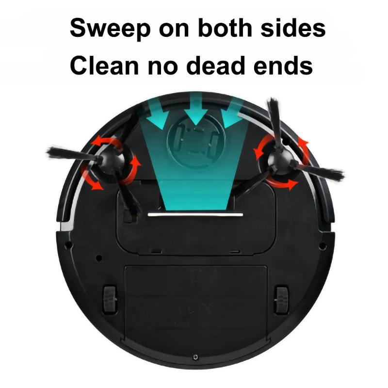 Robot Vacuum Cleaner USB Rechargeable Floor Sweeping Robot Dust Catcher Intelligent Auto-Induction Floor Sweeping