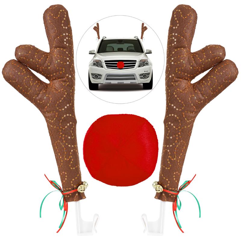 1 Set Reindeer Vehicle Costume Caribou Antler Animal Cute Car Decorations Christmas Accessories Kit
1 Set Reindeer Vehicle Costume Caribou Antler Animal Cute Car Decorations Christmas Accessories Kit