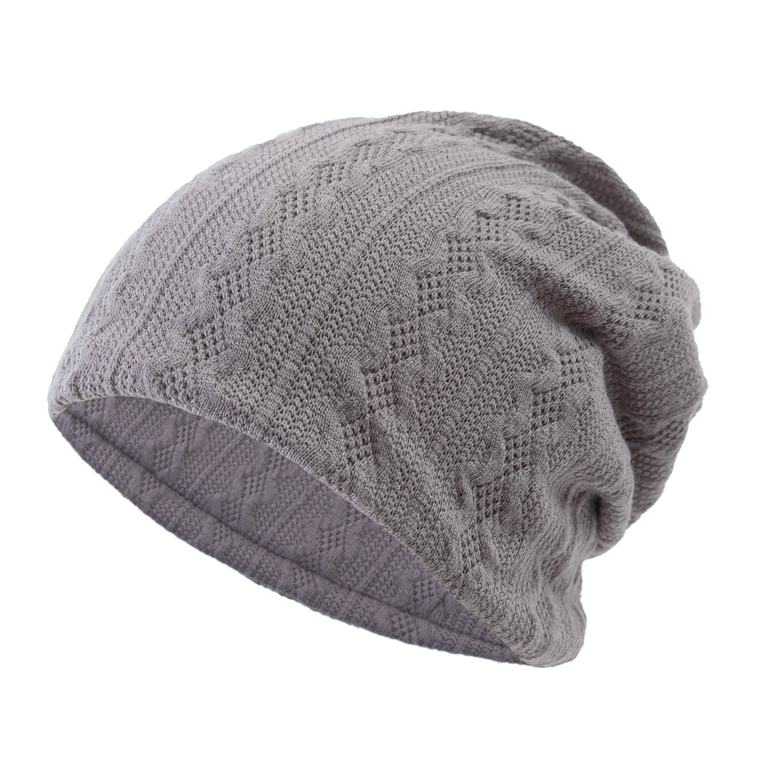 Mixed Color Baggy Beanies For Men Winter Hat Women's Outdoor Bonnet Skiing Hat Female Soft Acrylic Slouchy Knitted Hat For Boys