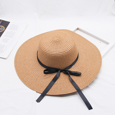 New Product Straw Hats Ma'am Leisure Go On A Journey Bow Straw Hat Outdoors On Vacation Sunscreen Will Eaves Sun Hat, White
New Product Straw Hats Ma'am Leisure Go On A Journey Bow Straw Hat Outdoors On Vacation Sunscreen Will Eaves Sun Hat, White
