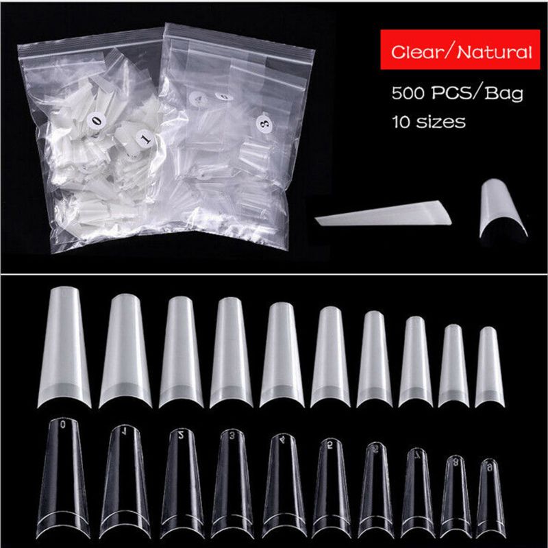 500Pcs/bag Natural/Clear Gel Nail Manicure Decor Nail Art Tips Half Cover C Curve False Nails Tip Art Supplies
500Pcs/bag Natural/Clear Gel Nail Manicure Decor Nail Art Tips Half Cover C Curve False Nails Tip Art Supplies