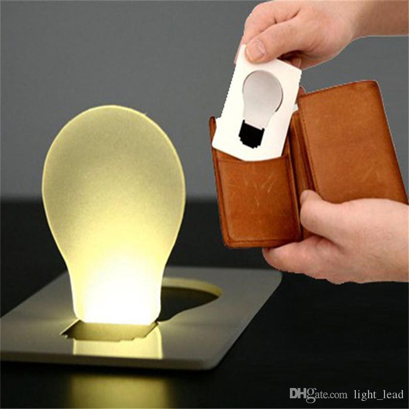 LED Card Light Pocket Novelty Lamp LED Credit Card Portable Light Mini Light Put In Purse Wallet Emergency Portable